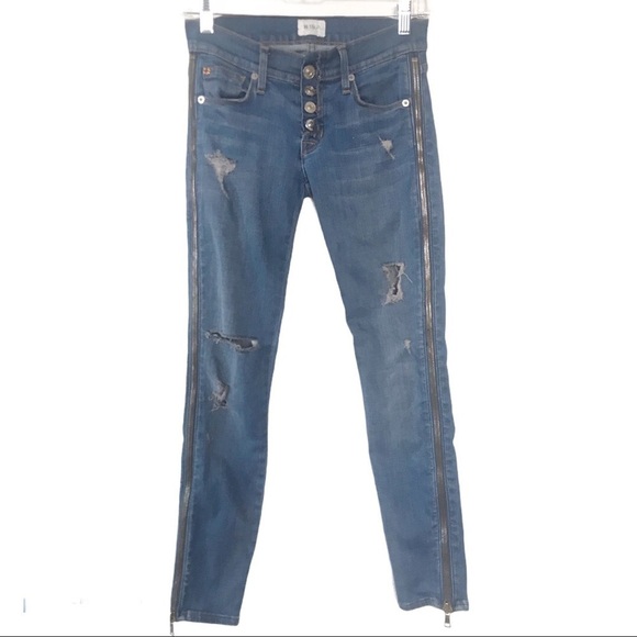Hudson Jeans Denim - Hudson Sid super skinny crop jeans 24